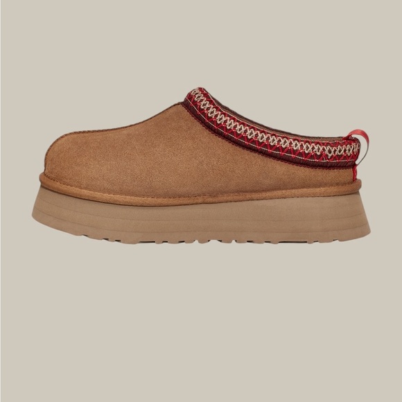 UGG Tazz Platform Slippers Chestnut NWT Size 9 - Picture 11 of 14